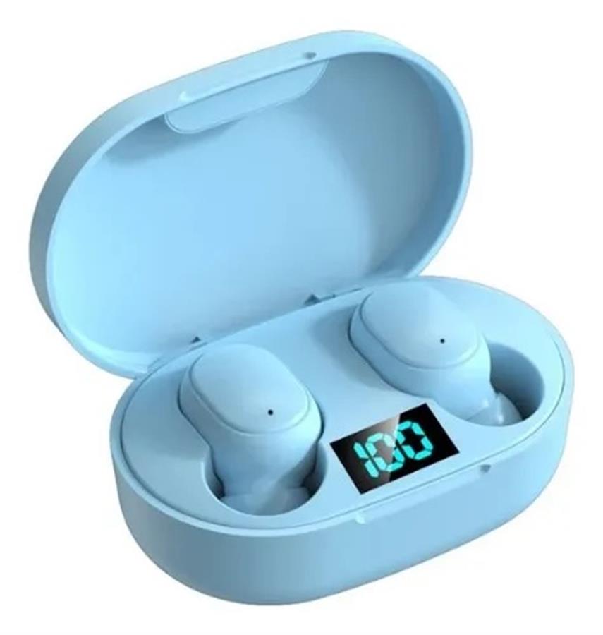 AURICULAR BLUETOOTH E6S - CELESTE