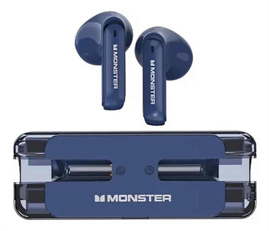 AURICULAR BLUETOOTH MONSTER XKT 08 - AZUL