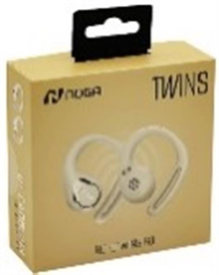 AURICULAR BLUETOOTH NOGA BTWINS 60 - BEIGE